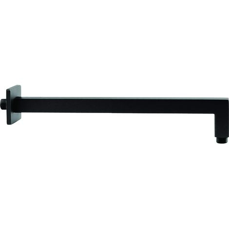 Bras de douche carré noir mat Tecom BRDSNR  Noir mat - 400 mm
