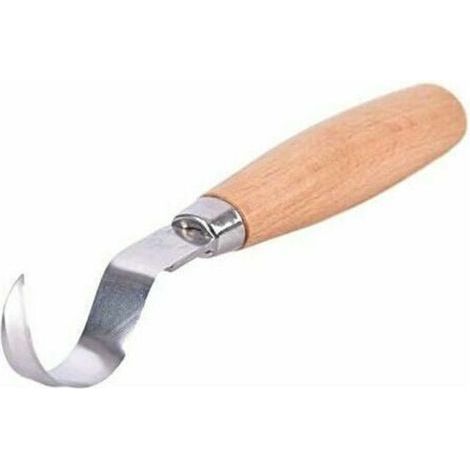 Präzisionsmeißel zum Selbermachen, Hakenmesser, Schnitzwerkzeug, ergonomischer Holzlöffel, flexibel, langlebig, anfängerfreundliches Schnitzmesser, Edelstahl (1/5)