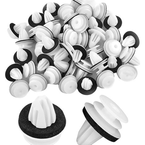 Kit de réparation de carrosserie automobile (100 pièces) : clips de fixation universels, rivets en plastique, clips de renfort pour panneaux de porte, etc.
