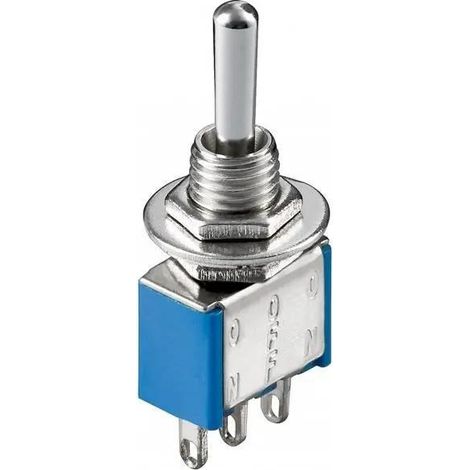 Goobay Interruttore a levetta blu compatto 6 A 125 V
