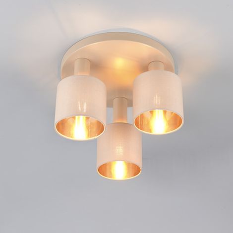 Reality Deckenleuchte Tommy beige E27 Deckenlampen