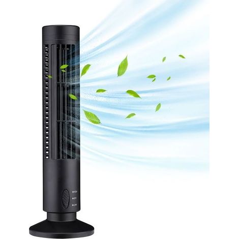Ventilateur Colonne - USB 5 V 2,5 W - Oscillant Avec Réglage Température Automatique - Pour Bureau Chambre Dormitory - 1 Pièce (1/4)