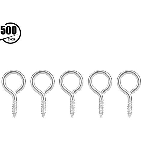 Vis à œillet 9,5-28 mm, crochets à œillet, accessoires de bijoux DIY, vis autotaraudeuses à œillet, accessoires pour pâte polymère, nickelées n° 1 (1/5)