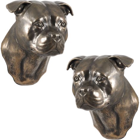 American Staffordshire Terrier - statuetta di cane, busto da appendere, decorazione unica per gli amanti dei cani di Art-Dog (1/5)