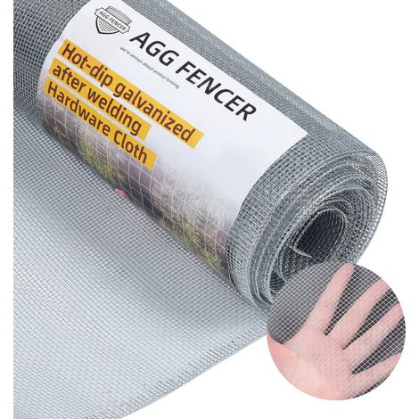 Grillage métallique pour poulailler 91,4 cm x 3 m maille 0,317 cm 27 Ga Clôture grillagée (1/5)