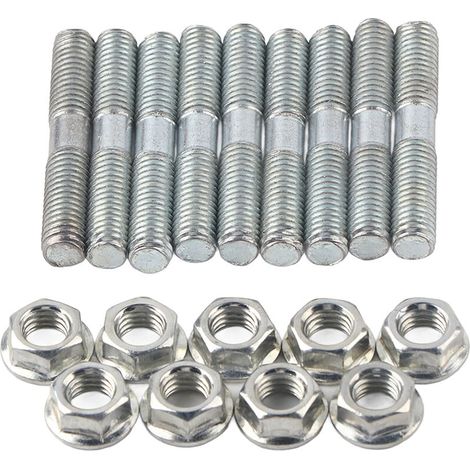 Jeffergarden Lot de 9 goujons Turbo + écrou de blocage pour S13 S14 S15 SR20 CA18. (1/5)