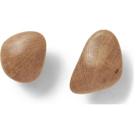 ferm-living Cairn ganci decorativi in legno massello (1/3)
