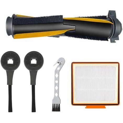 Lot de 5 brosses latrales de rechange pour aspirateur robot Shark RV2001WD AV2001WD, 1 brosse rouleau principale, 2 brosses latrales, 1 filtre HEPA, 1 brosse de nettoyage (1/5)