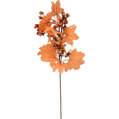 Dekorativer Zweig, Herbstblätter, 60 cm