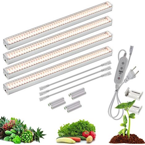 Lampe Croissance LED Full Spectrum 4PCS 4000K – Lumière de Plante pour Plantes, Légumes et Fleurs d’Intérieur (1/5)