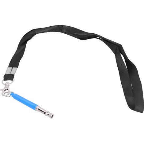 Sifflet Ultrasonique pour Chiens Anti-Bark Étanche – Sifflet à Fréquence Adjustable avec Cordon Bleu (9cm, métal/plastique, 24g) – 1 sifflet pour entraînement au rappel, obéissance et contrôle des abo (1/5)