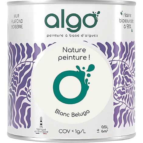 Pintura ecológica 0.5 L Blanco Beluga - Algo
