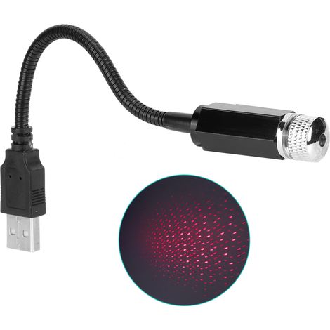 USB-Autodach-Sternenhimmel-Projektor, romantische Universal-Ambiente-Lampe, dekorative Lampe, Rot (1/5)