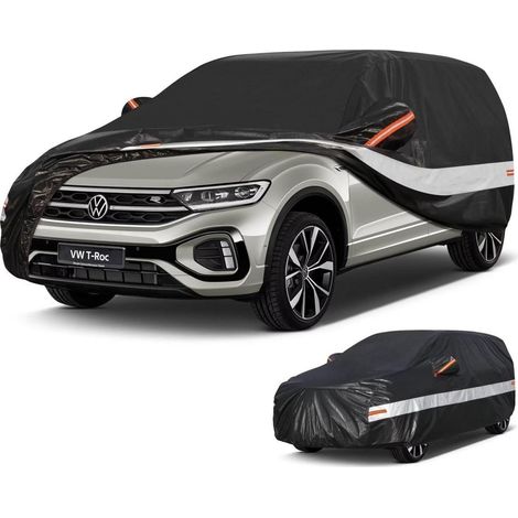 Autoabdeckung SUV 10 Lagen 100% Wasserdicht für VW T-Roc Cabriolet (2017-2025) Schwarz (1/5)