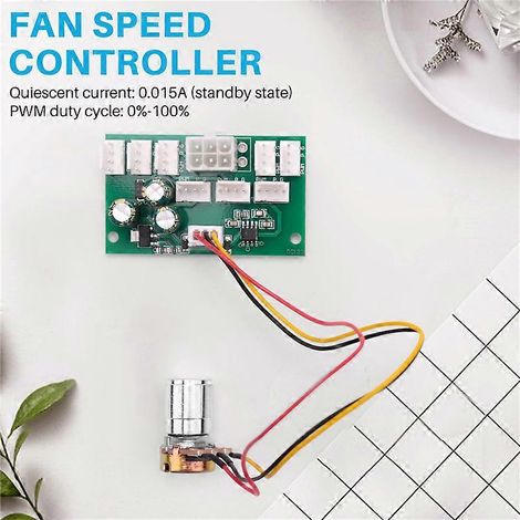 Contrôleur de vitesse de ventilateur pour boîtier PC Miner, hub de ventilateurs 8 canaux PWM-- (1/5)
