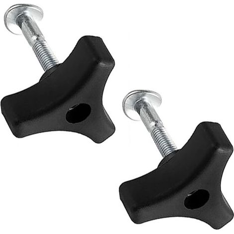 2 pcs Poignée de Tondeuse,Vis de Poignée Triangulaire pour Tondeuse à Gazon,Boulon de Poignée de Tondeuse à Gazon,Tondeuse à Gazon Accessoires,Boulon pour Tondeuse à Gazon,écrou à Ailettes (1/5)