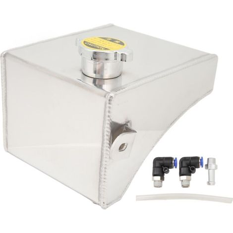 Aluminum Radiator Overflow Expansion Tank Kit, Coolant Overflow Reservoir with Twist Cap for S13 Models, Easy Operation for. (1/5)