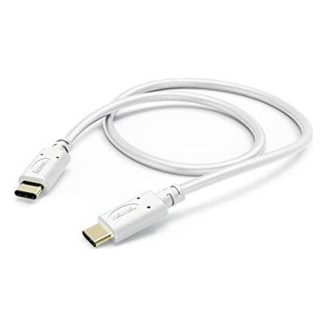 Hama 00183332 - USB Kabel (0,2 m, USB C, USB C, Weiß)