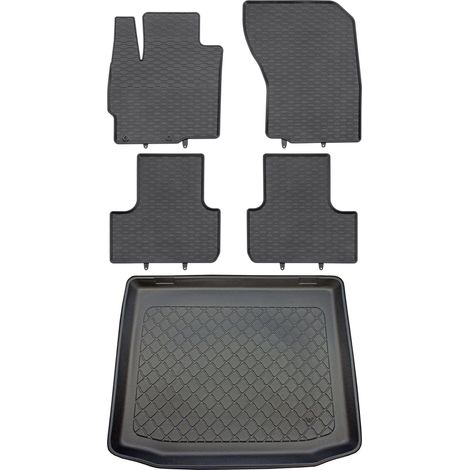 Mitsubishi ASX SUV desde mayo de 2010. Juego de alfombrillas de goma para coche + alfombrilla para maletero.