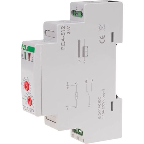 Relè temporizzato, contatti: 1no/nc 24v PCA-512-24V