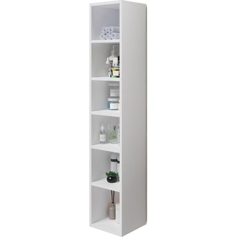 Pensile a giorno multiuso colore Bianco H180x30x30cm
