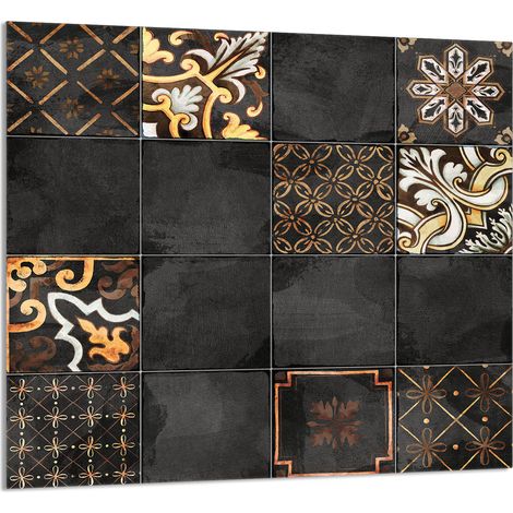 Panneau de verre mosaïque 65x60 pour la cuisine (1/5)