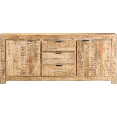 Maison Exclusive - Credenza 175x40x75 cm in Legno di Mango Grezzo (1/5)