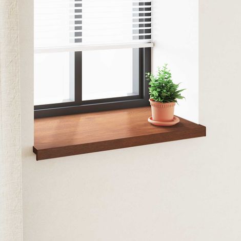 vidaXL Soglia della Finestra Legno Marrone 60 x 50 x 4,5 cm PVC
