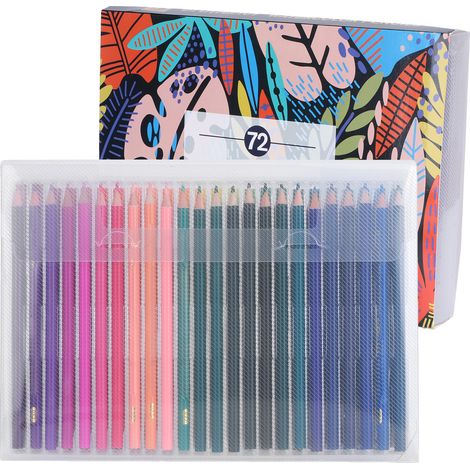 72Pcs Colored Pencil Set Multicolor Water‑Soluble Pencil for Art Painting Drawing Tool (1/5)