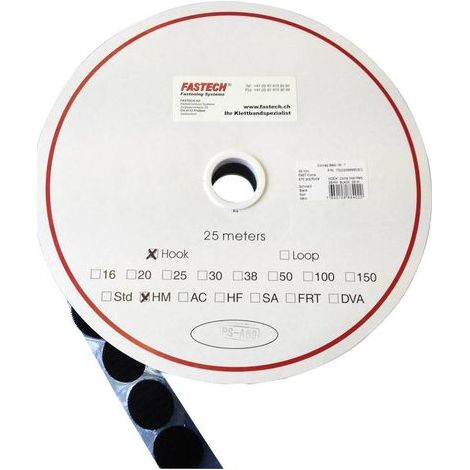 FASTECH® T01020999903C1 Pastille ronde auto-agrippante hotmelt à coller partie crochets (Ø) 20 mm noir 1 pc(s) S20877 (1/3)