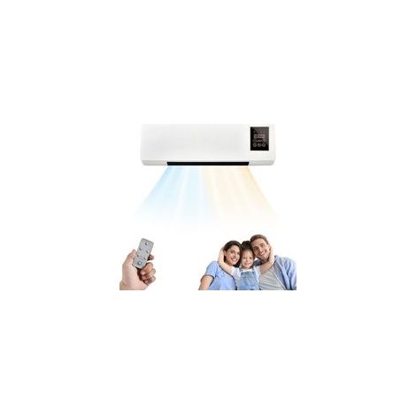 Climatiseur portable avec télécommande, assurant un refroidissement et un chauffage rapides, adapté à une utilisation à domicile ou au bureau, ventilateur portable