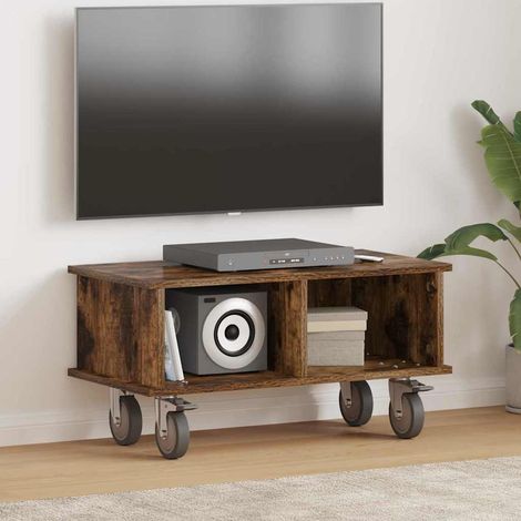 TV-Ständer Geräucherte Eiche 68,5 x 35 x 35 cm Holzwerkstoff