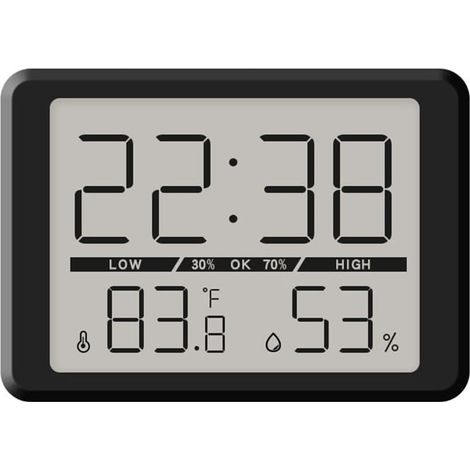 Horloge murale numérique à piles avec grand écran facile lire (1/5)