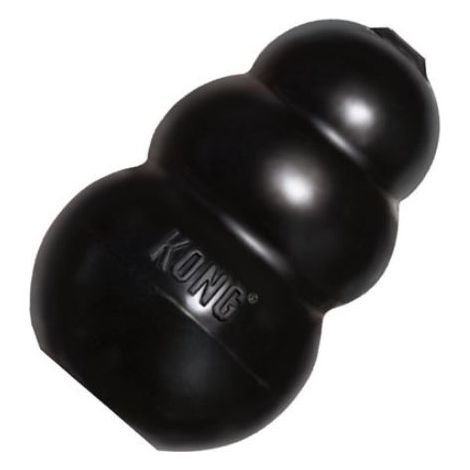 KONG Extreme S, schwarz - Kauspielzeug aus Naturkautschuk für Hunde