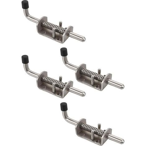 Loquet Ressort - Acier Inoxydable 304 - Pour Portes Fenêtres Abri De Jardin - 4 Pièces - 13.5 cm (1/5)