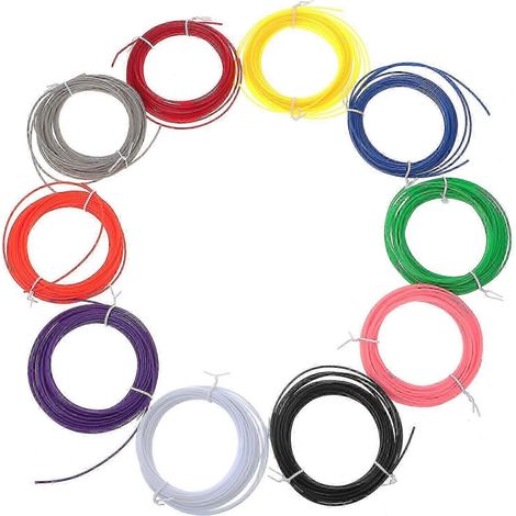 Lot de 10 recharges de filament pour stylo 3D (imprimante 3D incluses). Convient aux enfants de 10 à 12 ans. (1/5)