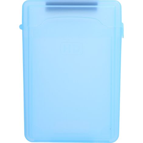 Box esterno per hard disk da 3,5 pollici, resistente agli urti e antistatico, con design trasparente.