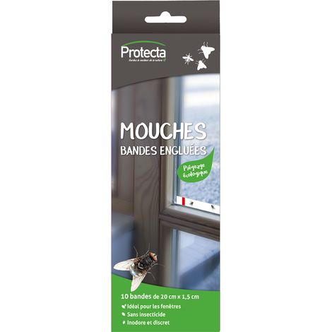 Mouches Etui 10 Bande adesive - Protecta