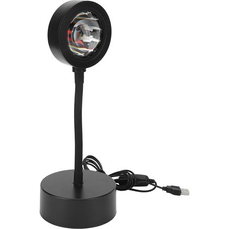 Projecteur de coucher de soleil LED RGB 5W USB, tube flexible à haute transparence, blanc, idéal pour les fêtes à domicile. (1/5)