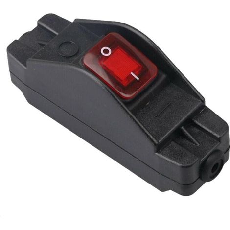 IP65 Wasserdichter schwarzer verdrahteter Druckknopfschalter Ein/Aus 30A 220V roter Knopf (1/4)