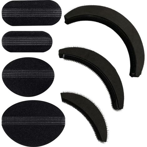Set of 7 Invisible Puffed Hair Cushions, Comb Sponge Bun Hair Cushion Accessories Clip for Volume for DIY Hairdressing (1/5)