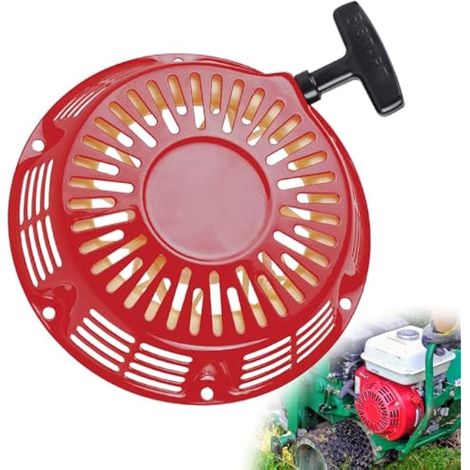 Démarreur pour moteur Honda GX390 GX340 11CV 13CV 18CV 20CV, avec cordon, pièce de rechange, rouge (1/5)
