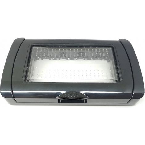 Coperchio Idrobox compatibile living light IP55 autoportante esterno impermeabile T1- 4 posti nero (1/3)