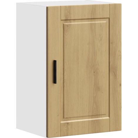 Armario de pared moderno para cocina almacenamiento óptimo 40 x 31 x 60 cm acabado en roble macizo hecho a mano 020050341 (1/5)