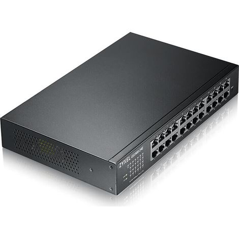 Zyxel GS1900-24E-EU0103F switch Gestionado L2 Gigabit Ethernet (10/100/1000) 1U Negro (1/4)