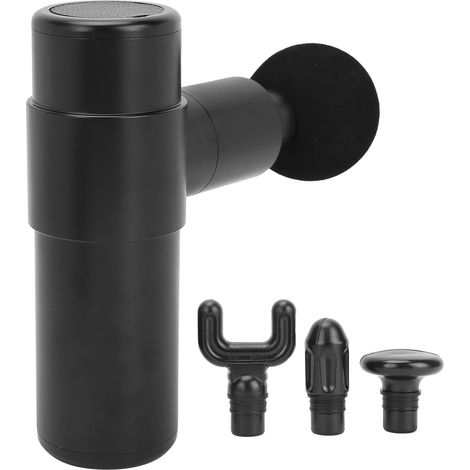 Pistolet de massage musculaire électrique portable pour soulager la douleur, noir, à usage domestique (1/5)