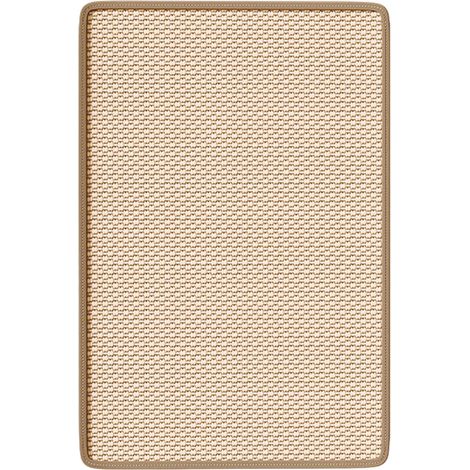 Tapis Griffoir Chat - 20 x 40 cm - Horizontal Sol - Protection Canapé Tapis - Beige - 1 Pièce (1/5)