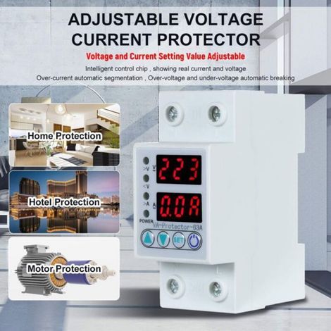 Disjoncteur différentiel 63A 230V-300V affichage LED (1/5)