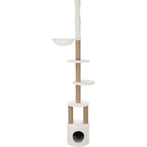 Arbre à chat aurelio, du sol au plafond 236-250 cm, blanc (1/5)