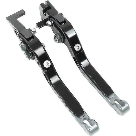 Leviers de frein et d'embrayage CNC réglables et extensibles pour moto Yamaha MT-07 FZ-07 (2014-2022) - gris - 1 (1/5)